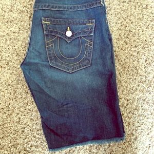 True Religion Riley Cut Off Bermuda shorts